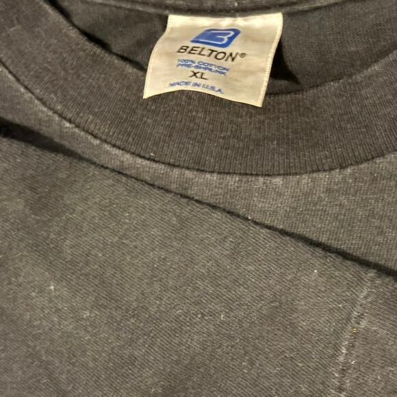 Vintage 90s Fred Flintstone Saxophone Jazz Cartoon Single Stitch Shirt Adult XL - Picture 2 of 5